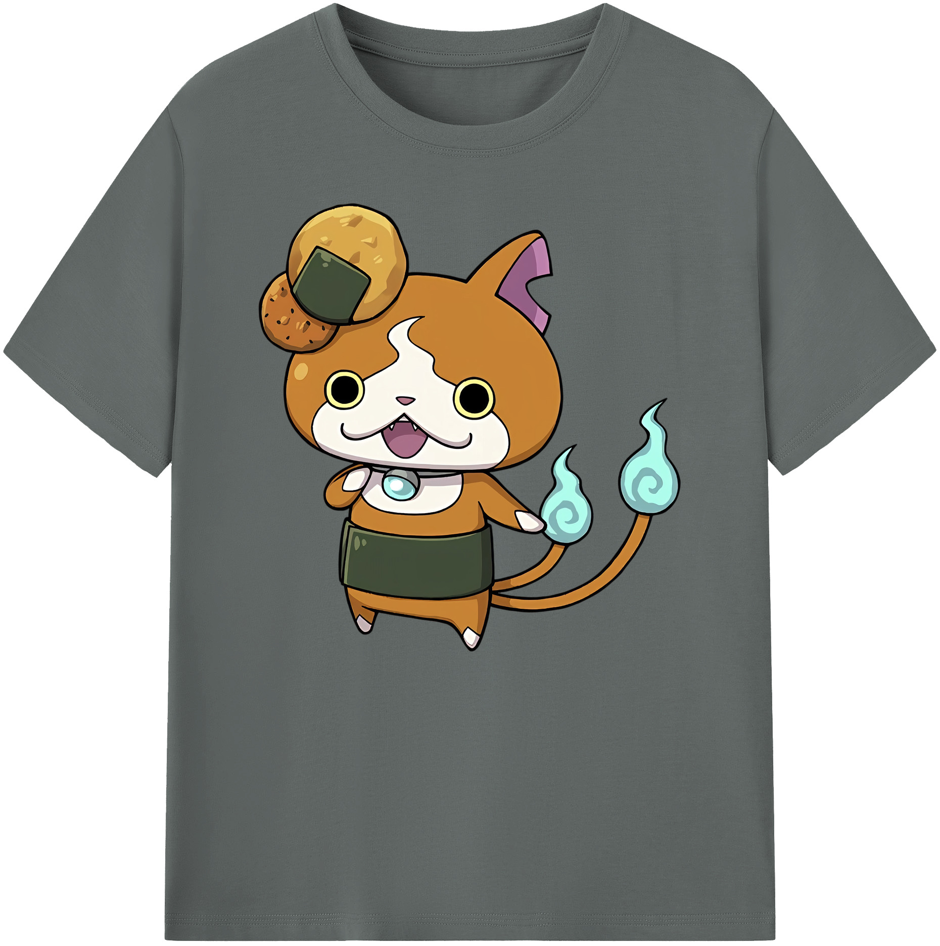 （画像用） 妖怪ウォッチ Yo-kai Watch 綿100％ メンズ半袖Tシャツ｜肌触りやわらか＆通気性